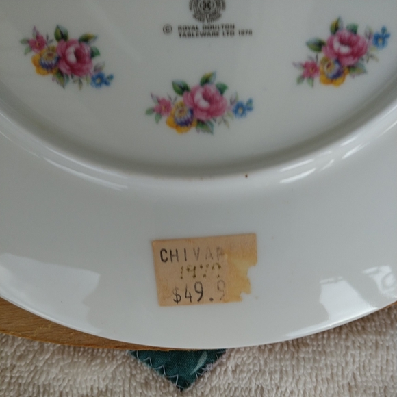 💗My Valentine Day Plate Vintage 1978 Royal Doulton LTD Marked on back Plus Poem - Picture 7 of 10